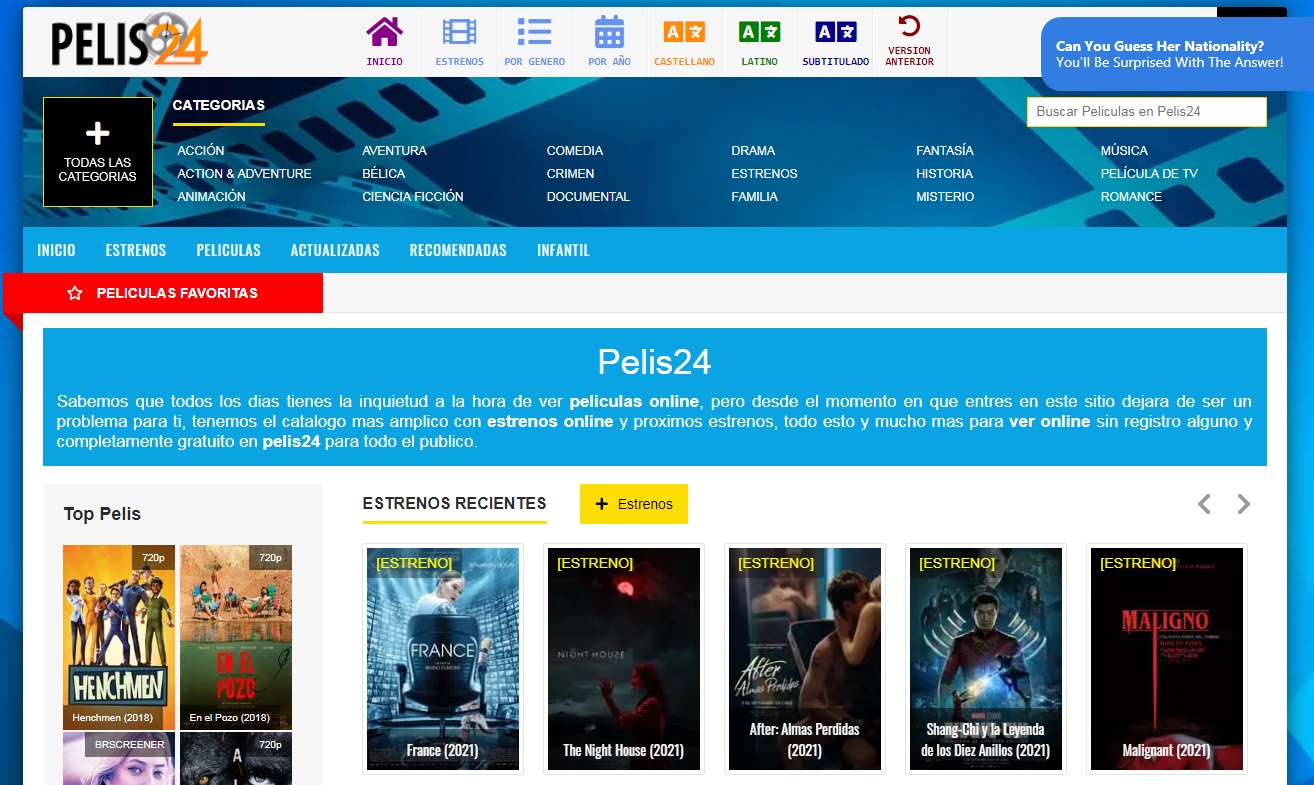mejores páginas para ver películas