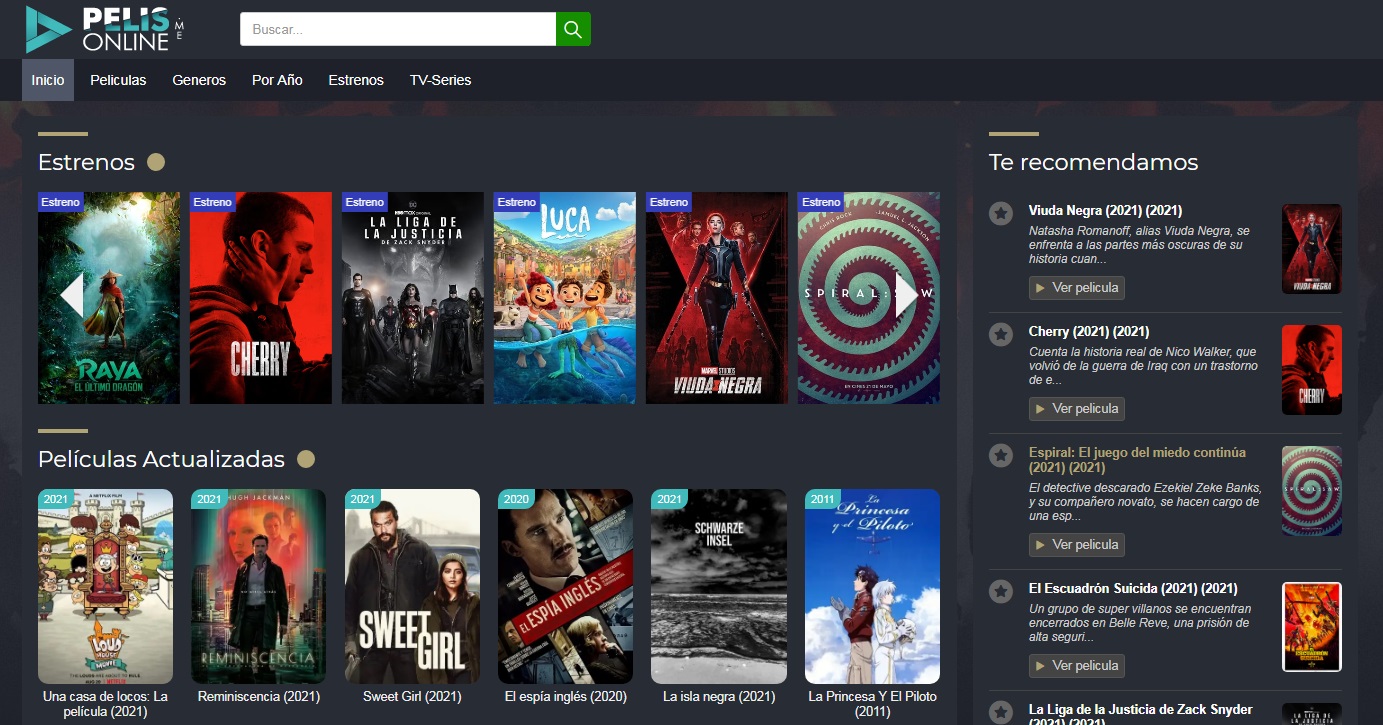 páginas para ver películas
